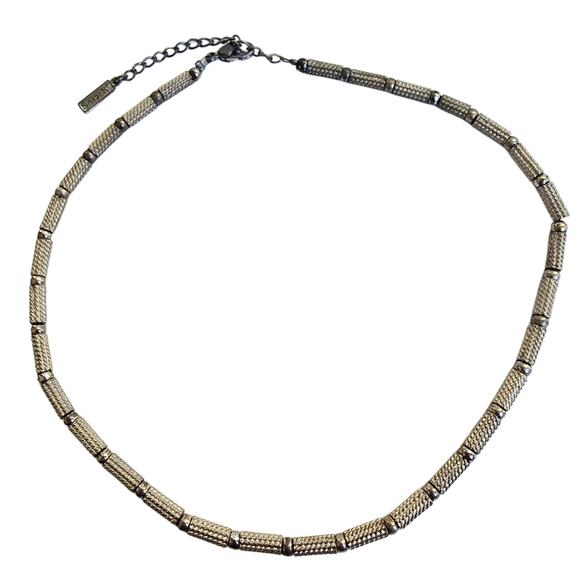 Napier Jewelry Lot 2 Necklaces 1 Pair Earrings Silver Blue Green Metal Beaded - Picture 7 of 12